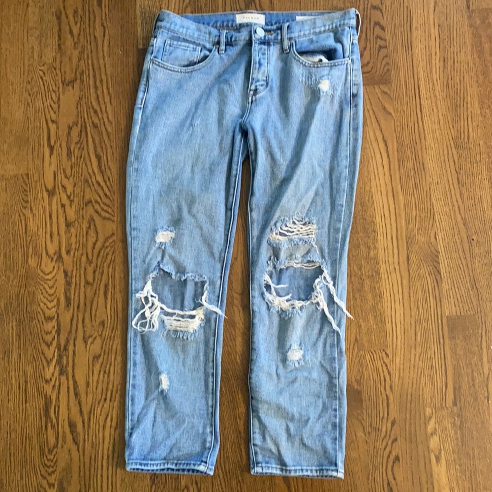 Pacsun distressed boyfriend jean